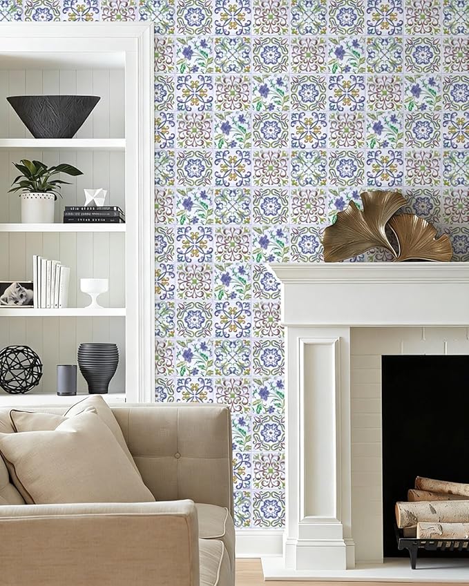 Wudnaye Peel and Stick Backsplash Wallpaper Kitchen Faux Tile Contact Paper