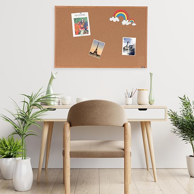 Mr. Pen- Cork Board, Bulletin Board, Cork Bulletin Board, Framed Cork Board