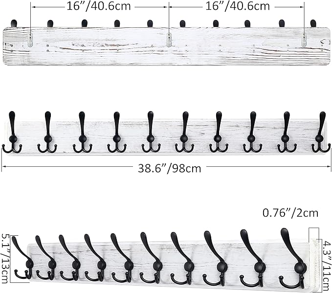 SKOLOO Coat Rack Wall Mounted