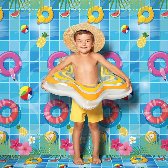 Kochorie 100 Ft x 54 Inch Swimming Pool Plastic Tablecloth Roll Pool Party