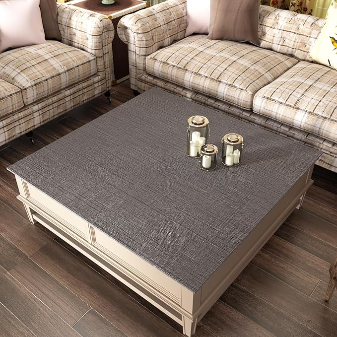CRE8TIVE Dark Grey Grasscloth Wallpaper Removable Textured Wallpaper Stick and