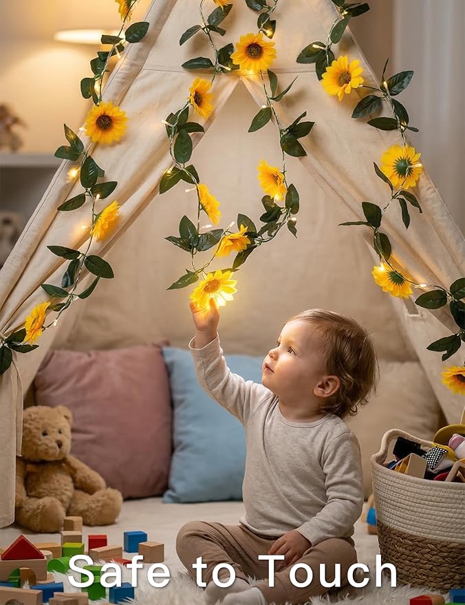 suddus Artificial Sunflower Garland