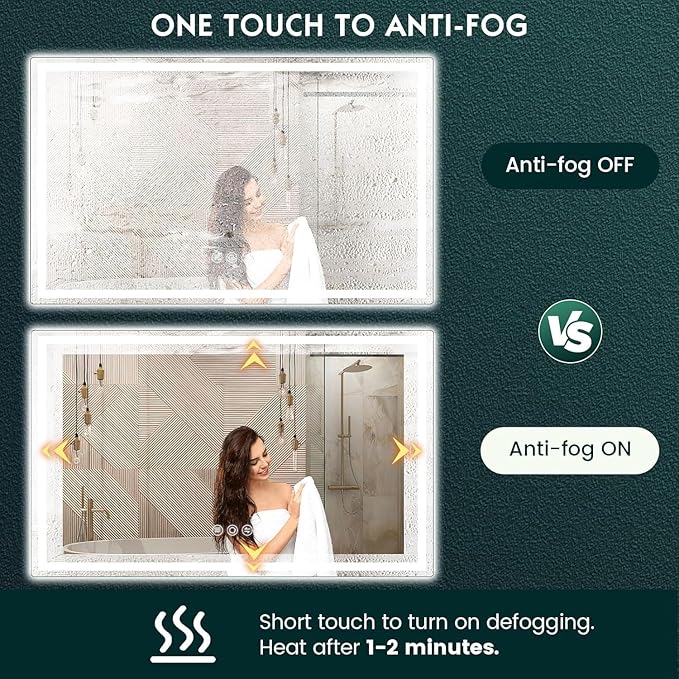 LED Mirror for Bathroom 36"x 60"
