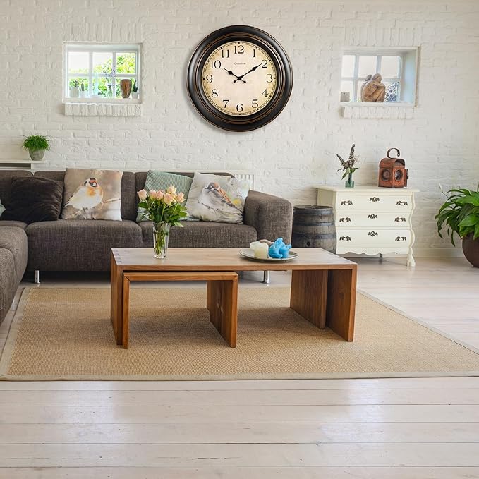 Crosstime 18 Inch Vintage Large Wall Clock