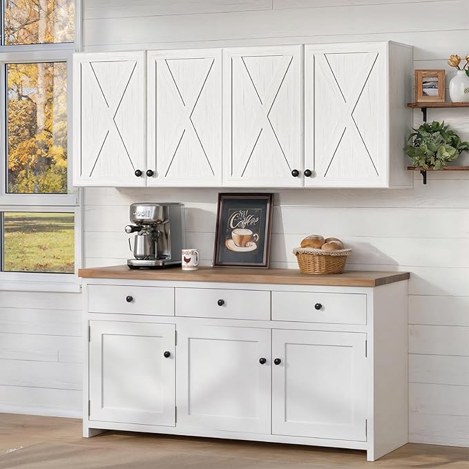 Furnaza Farmhouse Large Wall Cabinets