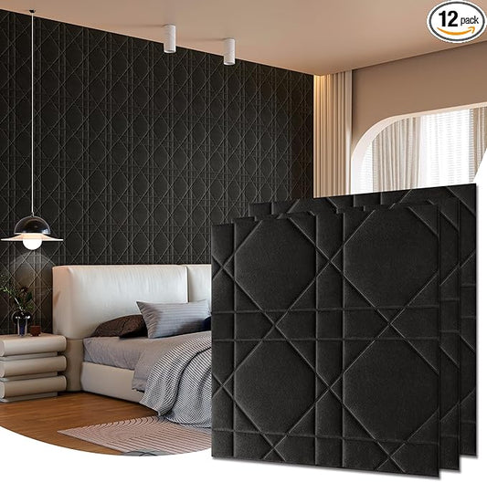 3D Wall Panels, Velvety Touch, Soundproof, Feathery Texture, Decorative Panels