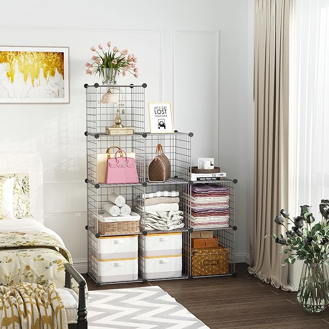 C&AHOME Wire Cube Storage, 9