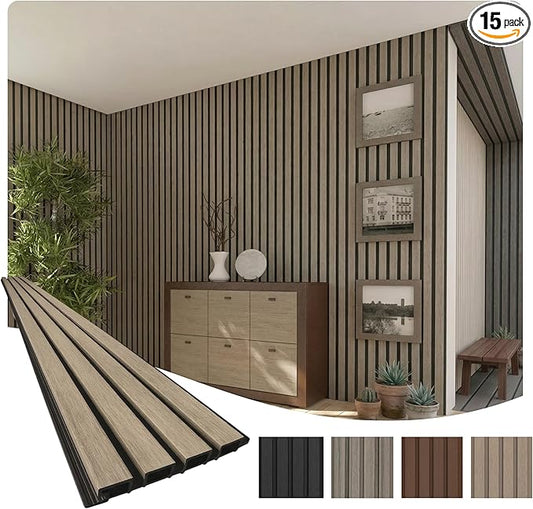 From Plain to Beautiful in Hours WPC Exterior Wall Slat Panels Waterproof