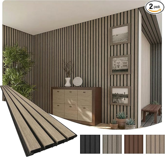 From Plain to Beautiful in Hours WPC Exterior Wall Slat Panels Waterproof
