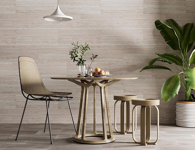 SINGULARWOOD 15pcs/26.46 sq ft Soft Stone Wall Tiles, Flexible Rock Travertine