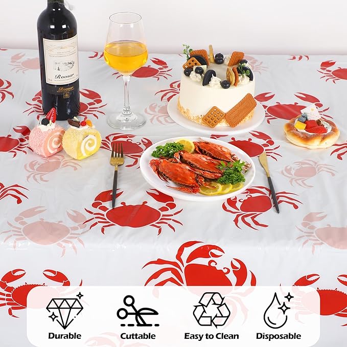 Kochorie 100 Ft x 54 Inch Crab Boil Party Tablecloth Roll