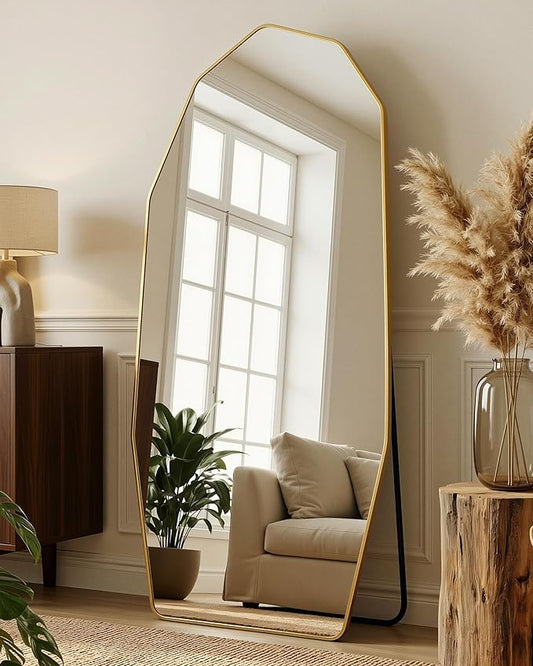 Antok Full Length Mirror, Free Standing Wall Mounted or Leaning Full Body Mirror