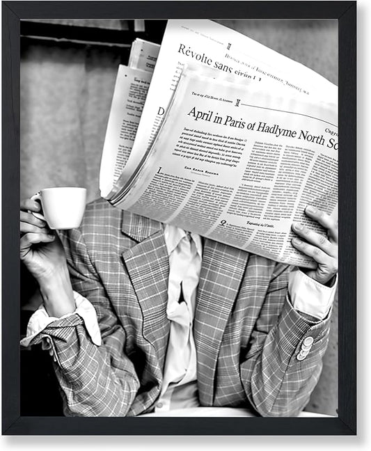 Poster Master Woman Reading Newspaper