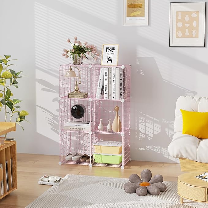 C&AHOME Wire Cube Storage, 6