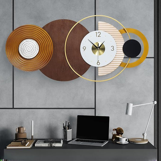 47.2x22.8 inch Large Mid Century Wall Clock