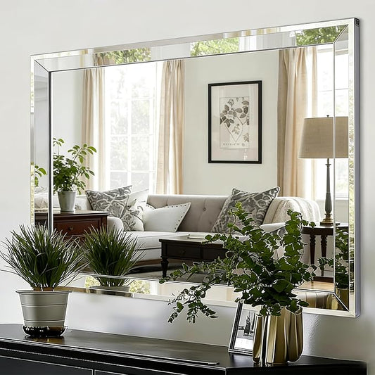 Chende 33"x49" Angled Retangular Decorative Wall Mirror