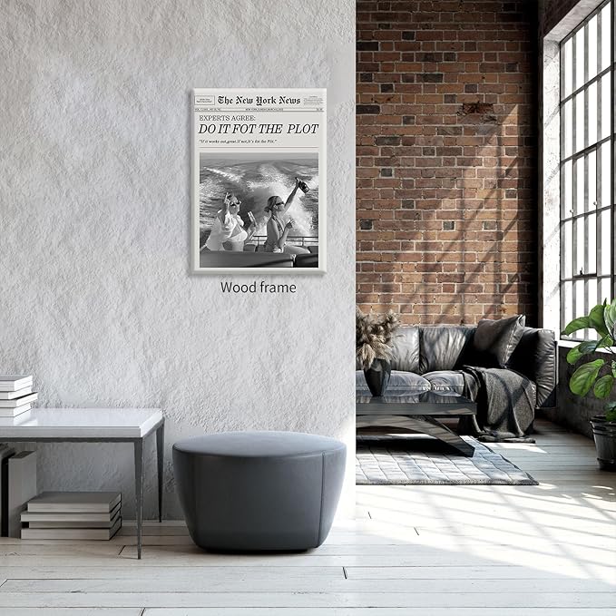 Black and White Fashion Hot Girl Poster Fun Do It