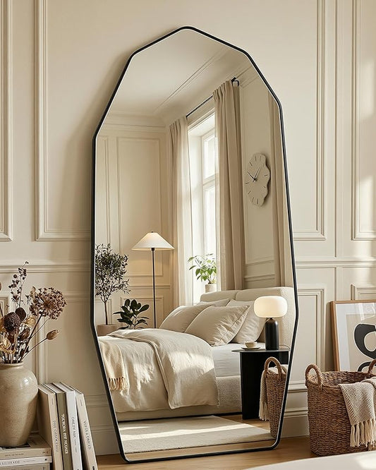 Antok Full Length Mirror, Free Standing Wall Mounted or Leaning Full Body Mirror