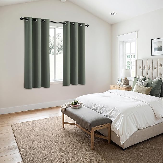 MIULEE Blackout Curtains for Bedroom Living Room 2 Panels, Thermal Insulated