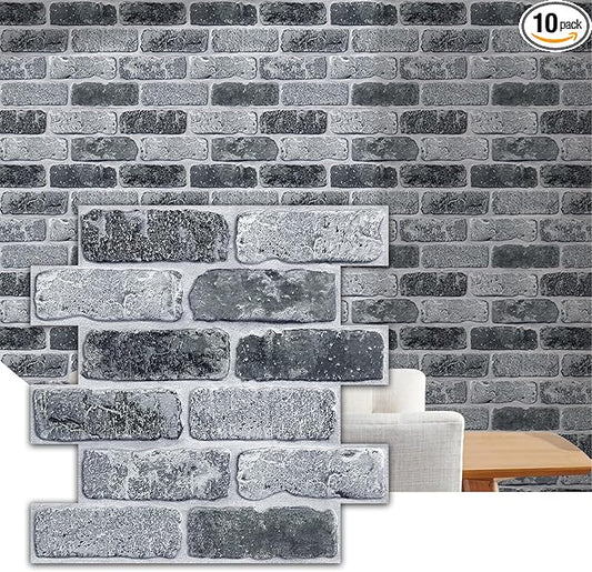 Commomy 3D Peel and Stick Brick Tiles
