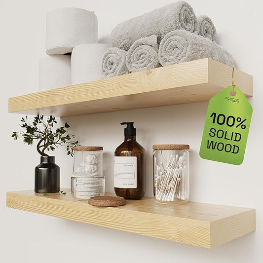 BAOBAB WORKSHOP Wood Floating Shelves