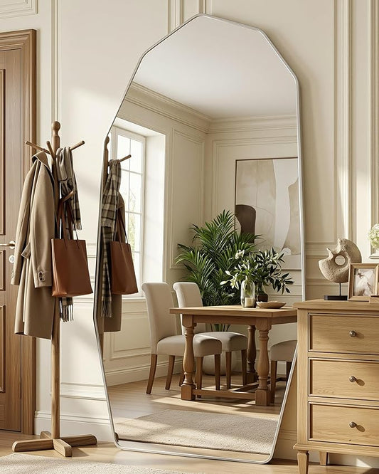 Antok Full Length Mirror, Free Standing Wall Mounted or Leaning Full Body Mirror