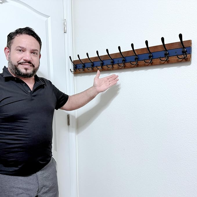SKOLOO Rustic Wall Mounted Coat Rack