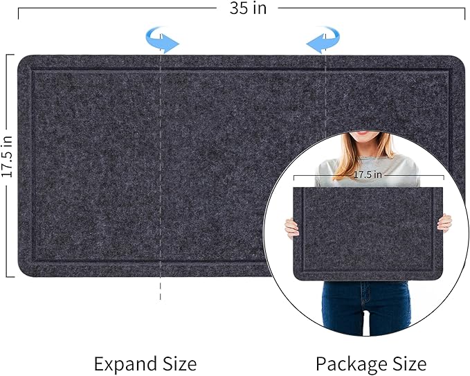 Lightomorrow Bulletin Board, 35 x 17 1/2 inches Felt Board