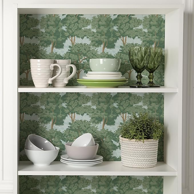 Main Street Peel and Stick Wallpaper Eco-Friendly Sheets 12 Pack, 11 X 16 Inch