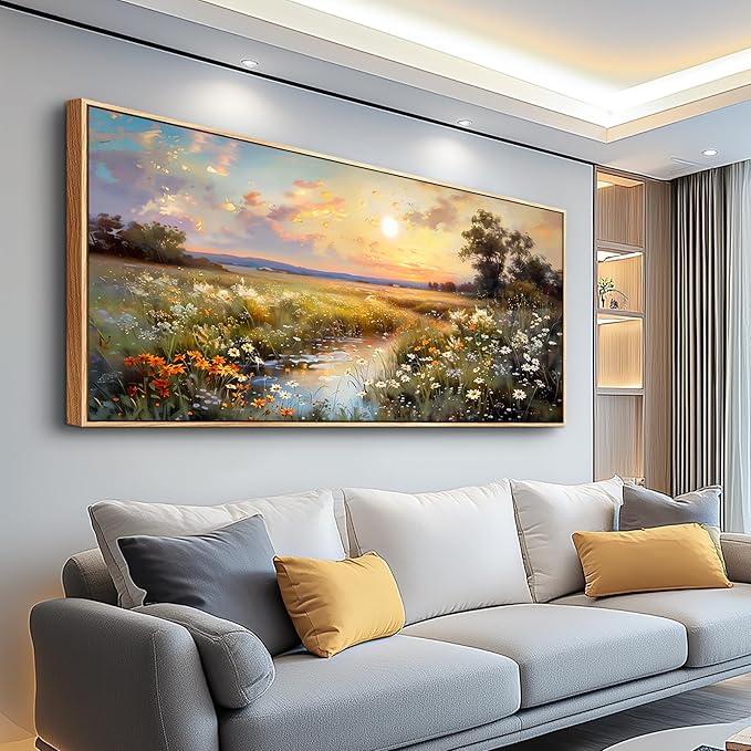 hyidecorart Large Framed Wall Art, Landscape Wall Art, Nature Wall Decor