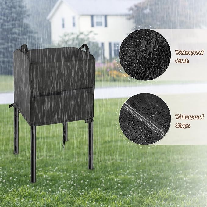 Stove Cover for VIVOHOME Single Burner Propane Gas Stove, 16inch Outdoor Stove Covers Waterproof Heavy Duty for Camping Cooking Stoves-16 L x 16" W x 16" H