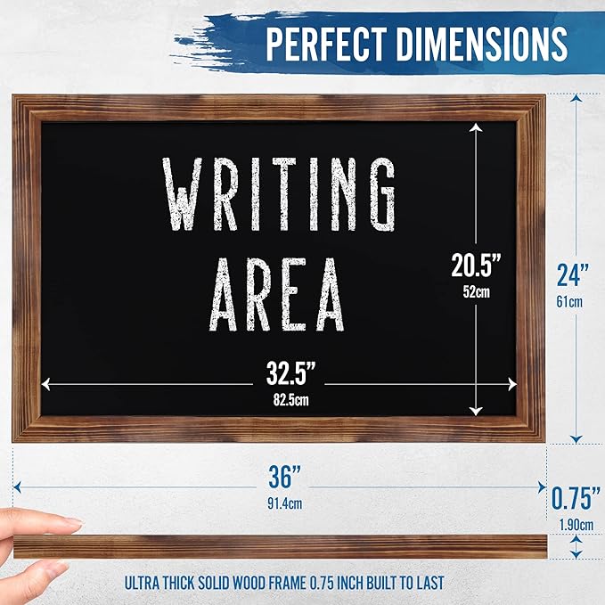 HBCY Creations Rustic Magnetic Wall Chalkboards
