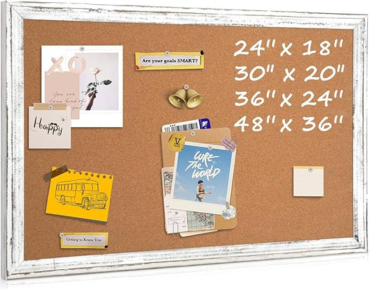 Cork Board Bulletin Board, Hanging Vision Board, Pin Board