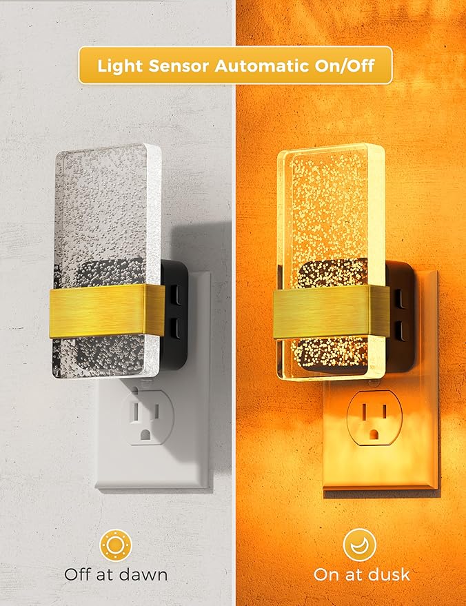 L LOHAS LED Night Lights Plug Into Wall, Color Changing Night Light