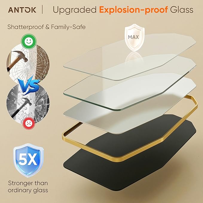 Antok Full Length Mirror, Free Standing Wall Mounted or Leaning Full Body Mirror