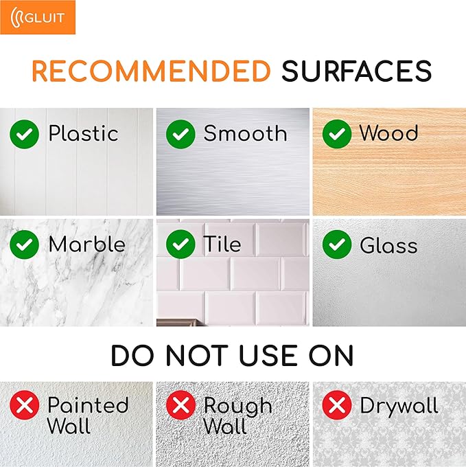 GLUIT Adhesive Large Wall Hooks