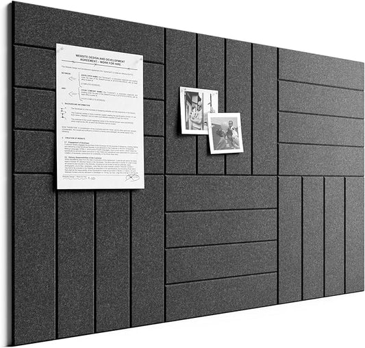 Bumusty Large Cork Board Alternative-36 x 24" Felt Bulletin Board Tiles