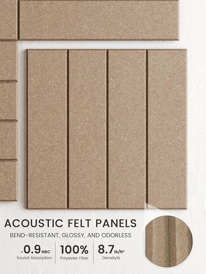 Bumusty Large Cork Board Alternative-48 x 36" Felt Bulletin Board Tiles