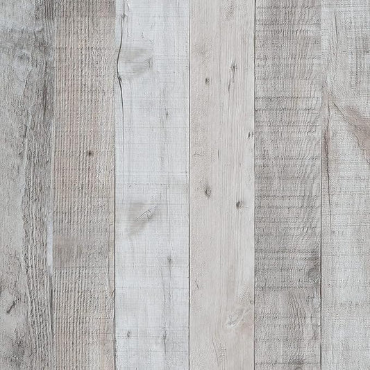 Wenmer Grey Wood Shiplap Peel and Stick Wallpaper