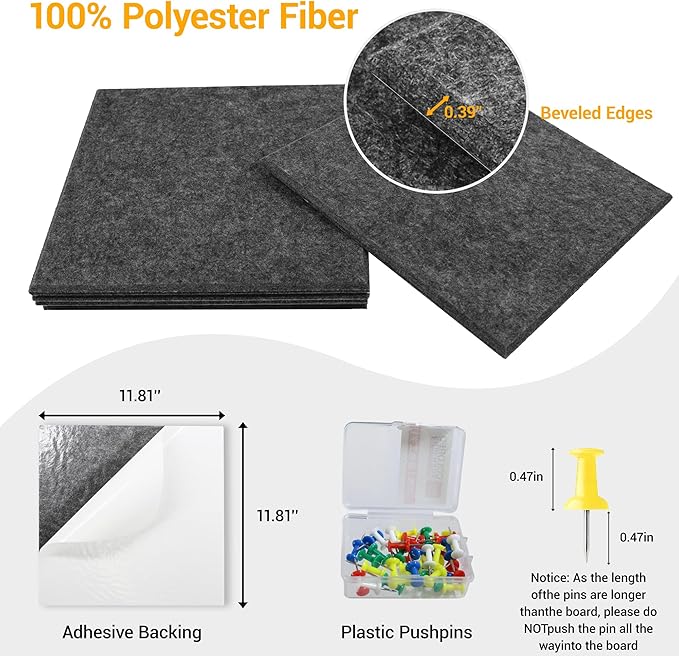 Large Cork Board Tiles for Wall