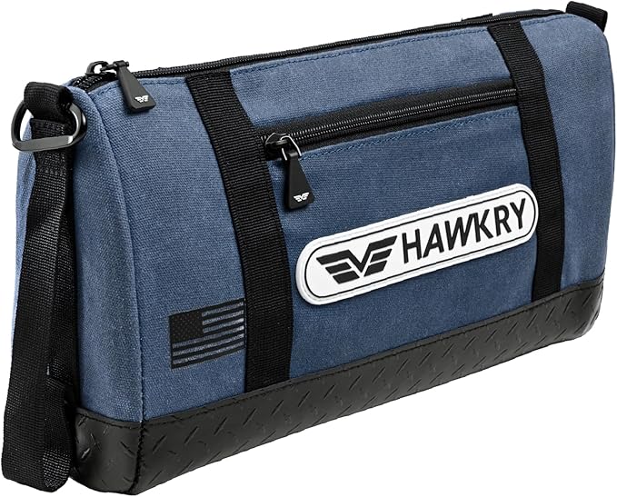 HAWKRY Heavy Duty Canvas Tool Bag â Waterproof Canvas Zipper Pouch, Garden Tool Bag, Construction Bags Heavy Duty, Small Zipper Pouch, Motorcycle Tool, Multipurpose Fishing Bag