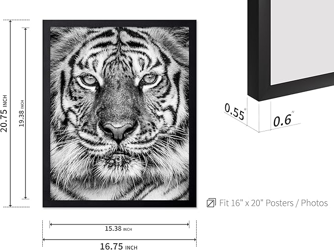 Poster Master Vintage Tiger Face Print