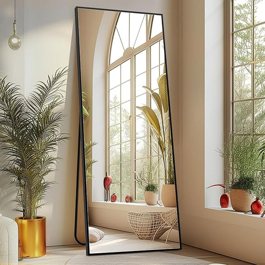 Sweetcrispy 64"x21" Full Length Mirror, Leaning or Standing Full Body Mirror