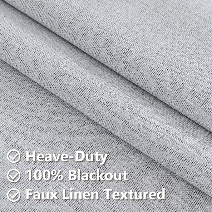IGEMAEVE 100% Blackout Curtains 108 Inches Long