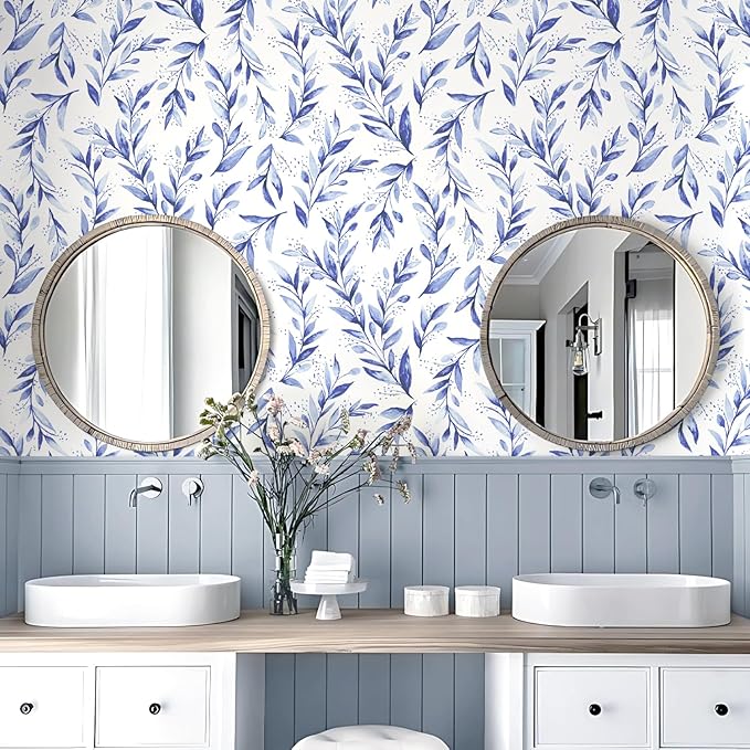 Livebor Leaf Peel and Stick Wallpaper Olive Leaf Contact Paper 17.7inch x