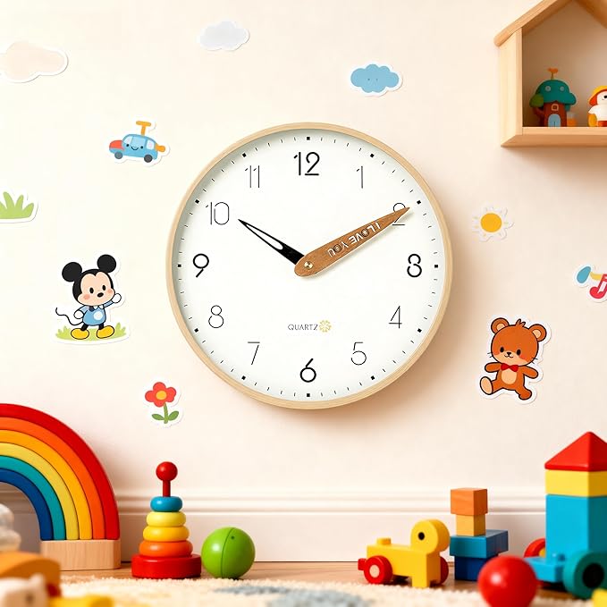 Topkey 12 Inch Silent Wall Clock