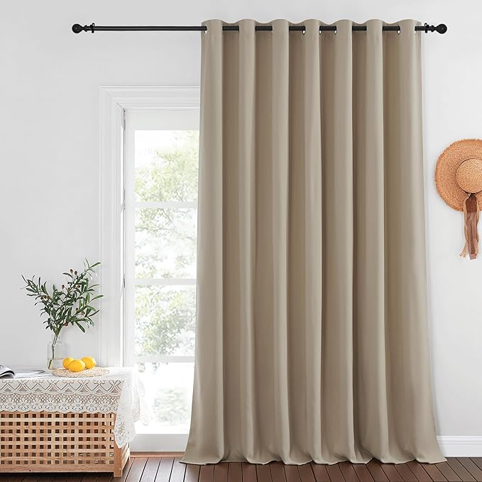 NICETOWN Blackout Curtains for Sliding Glass Door Room Divider Noise Reduce