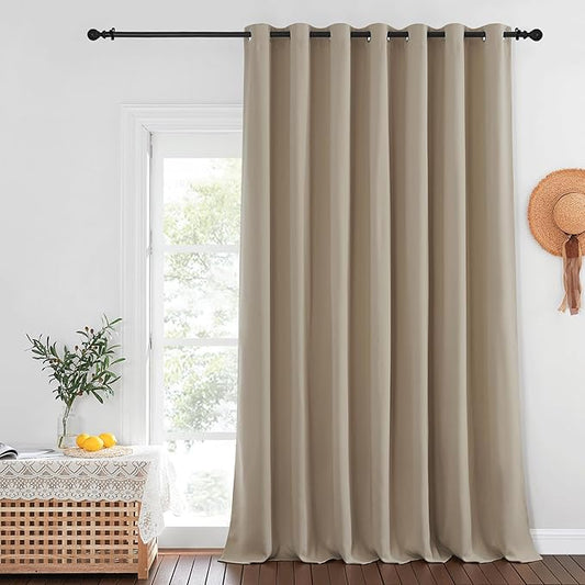 NICETOWN Blackout Curtains for Sliding Glass Door Room Divider Noise Reduce