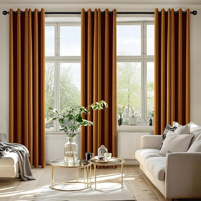 MIULEE Blackout Curtains for Bedroom Living Room 2 Panels, Thermal Insulated