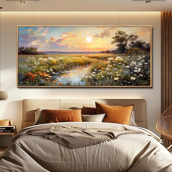 hyidecorart Large Framed Wall Art, Landscape Wall Art, Nature Wall Decor